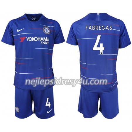 Fotbalový Dres Chelsea FABREGAS 4 Dětské Domácí 2018/19